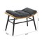 Manhattan Comfort Benson 3-Piece Patio Rocking Chair with Ottoman and Table  in Grey OD-CV024-GY - alternate 3